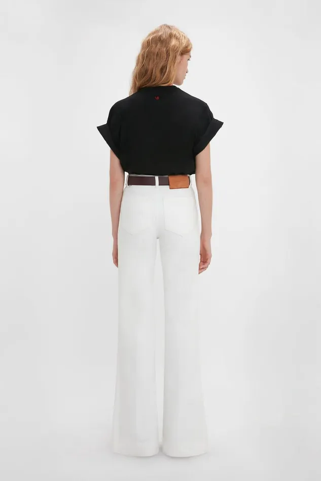 Jeans Women Victoria Beckham Alina Jean In Washed White