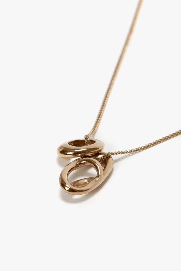 Jewellery Women Victoria Beckham Exclusive Absract Charm Necklace In Light Gold Jewellery Women Victoria Beckham Exclusive Absract Charm Necklace In Light Gold