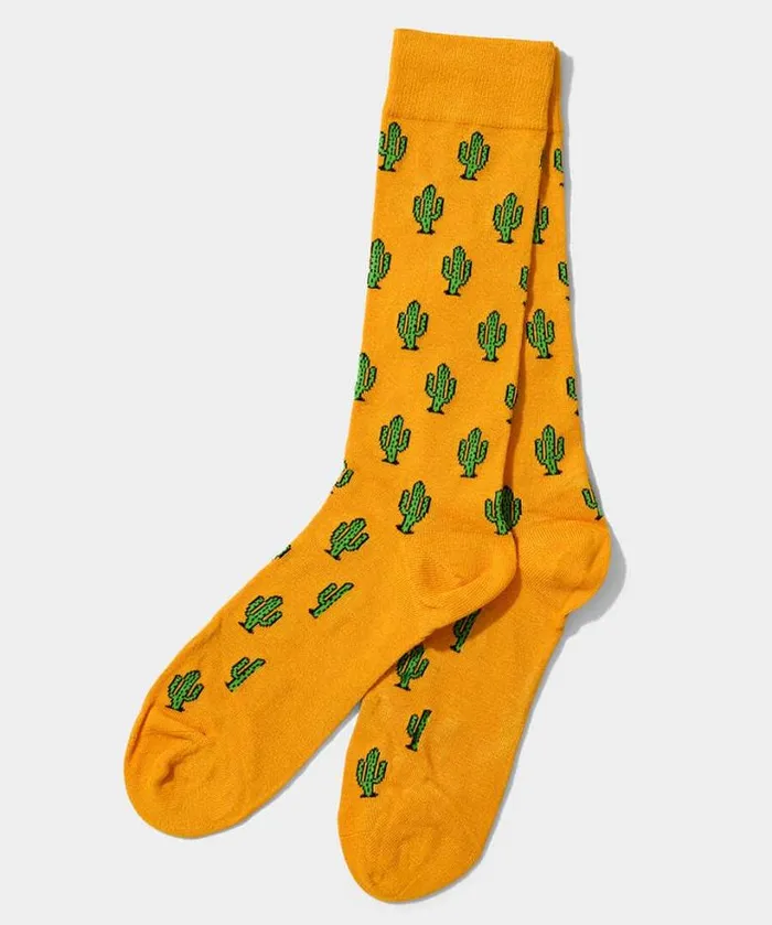 Joe Browns Accessories and Jewellery Men Cactus Bamboo Socks Yellow