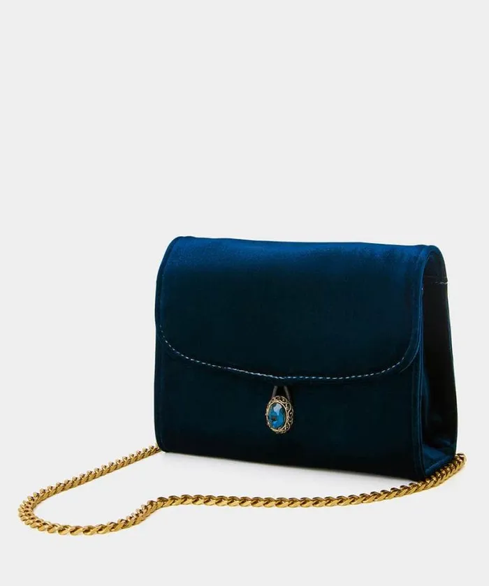 Joe Browns Accessories and Jewellery Women Beyond Glamour Jewel Trim Bag Dark Teal Joe Browns Accessories and Jewellery Women Beyond Glamour Jewel Trim Bag Dark Teal