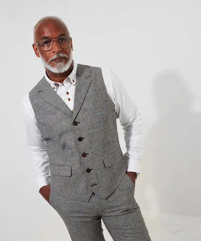 Joe Browns Coats and Jackets Men Marvellous Mix Waistcoat Grey