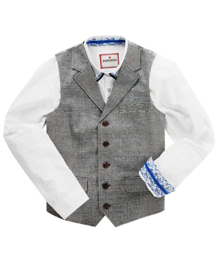 Joe Browns Coats and Jackets Men Marvellous Mix Waistcoat Grey