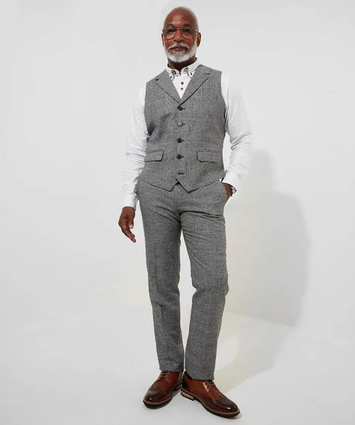 Joe Browns Coats and Jackets Men Marvellous Mix Waistcoat Grey