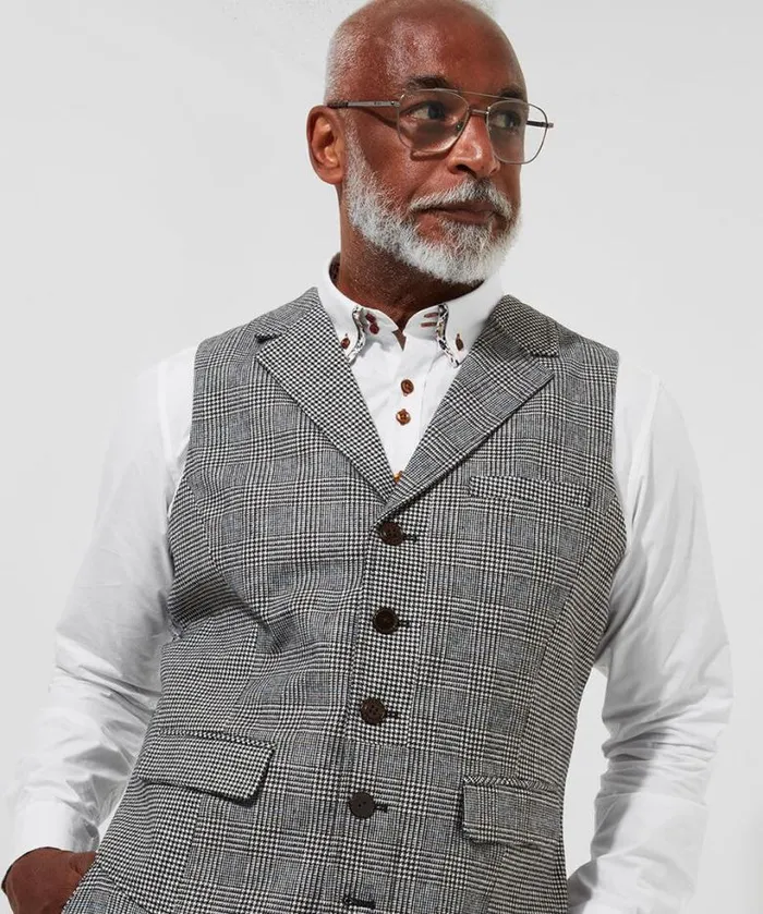 Joe Browns Coats and Jackets Men Marvellous Mix Waistcoat Grey