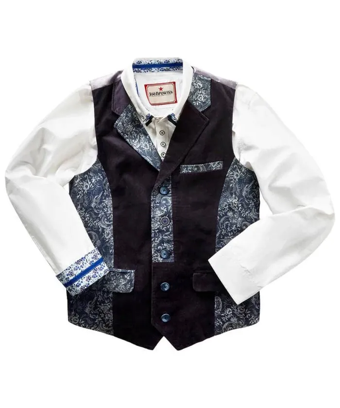 Joe Browns Coats and Jackets Men Party Jacquard Waistcoat Purple