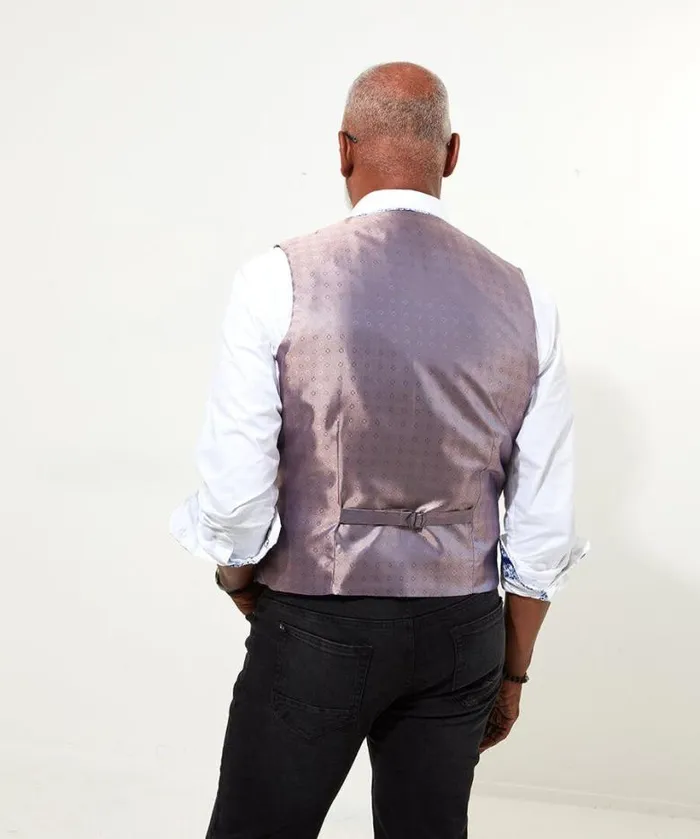 Joe Browns Coats and Jackets Men Party Jacquard Waistcoat Purple