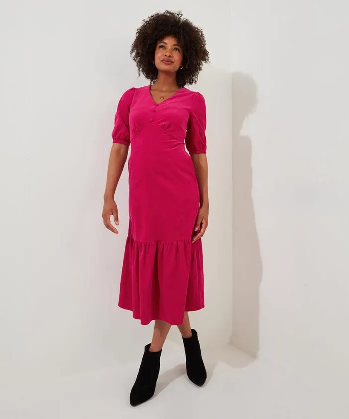 Joe Browns Dresses Women Curiously Cord Dress Pink