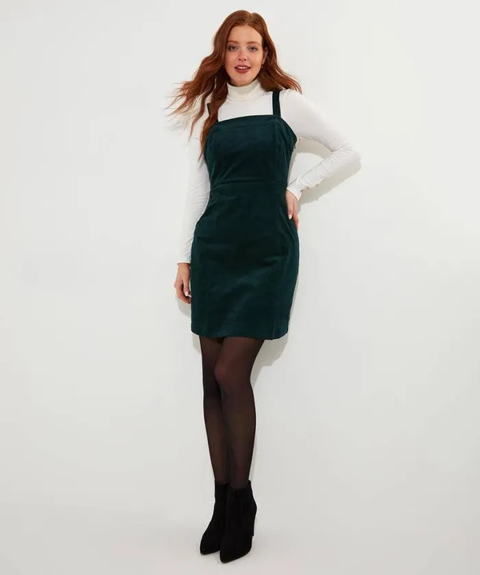 Joe Browns Dresses Women Jonie Cord Pinafore Green