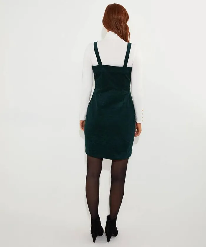 Joe Browns Dresses Women Jonie Cord Pinafore Green