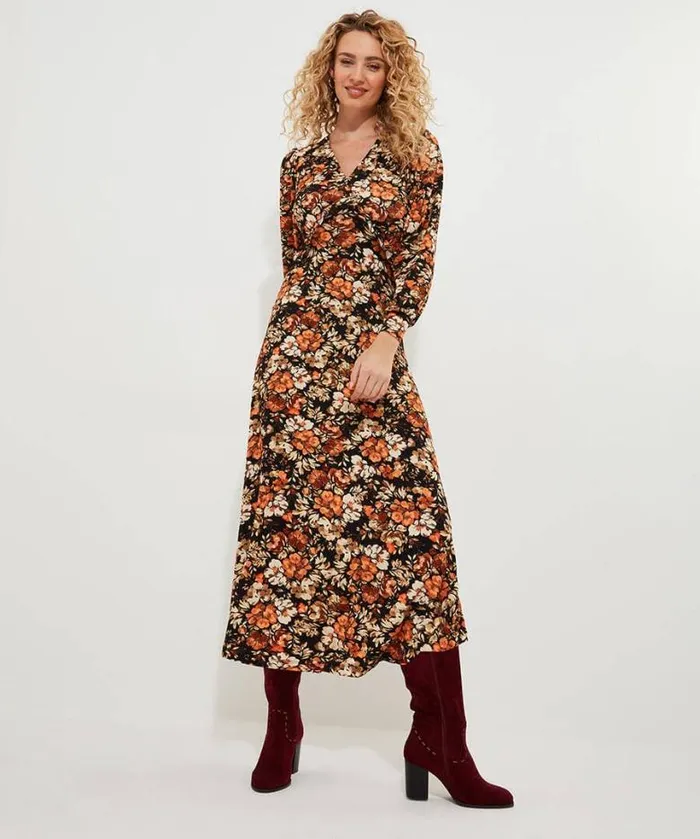 Joe Browns Dresses Women September Days Jersey Dress Brown