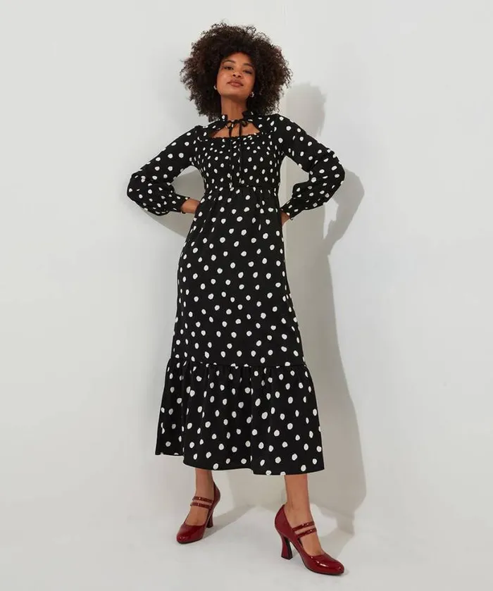 Joe Browns Dresses Women Serena Spot Dress Black Joe Browns Dresses Women Serena Spot Dress Black