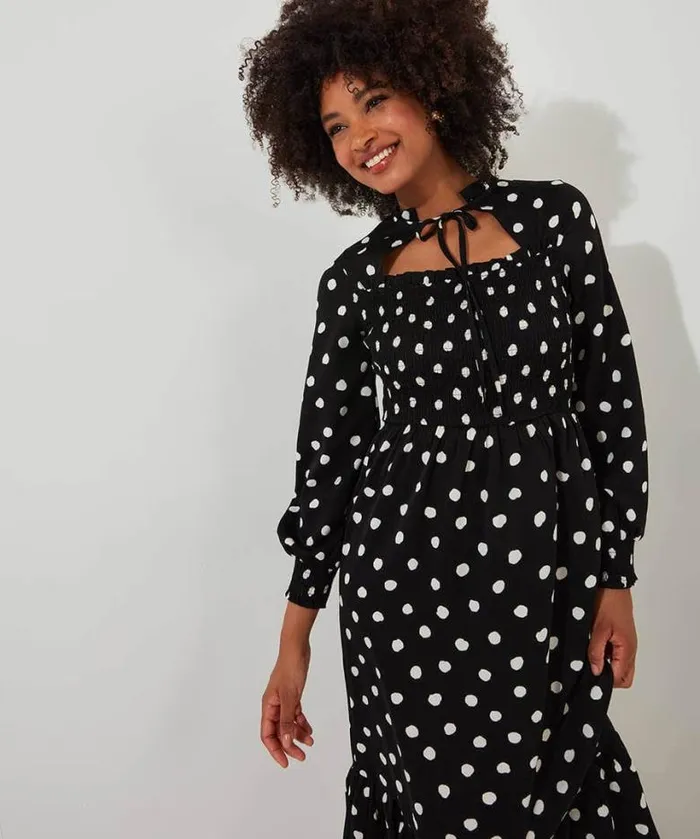 Joe Browns Dresses Women Serena Spot Dress Black Joe Browns Dresses Women Serena Spot Dress Black