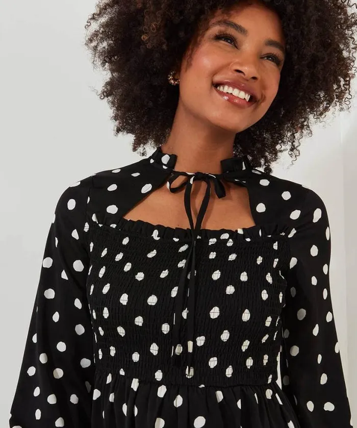 Joe Browns Dresses Women Serena Spot Dress Black Joe Browns Dresses Women Serena Spot Dress Black