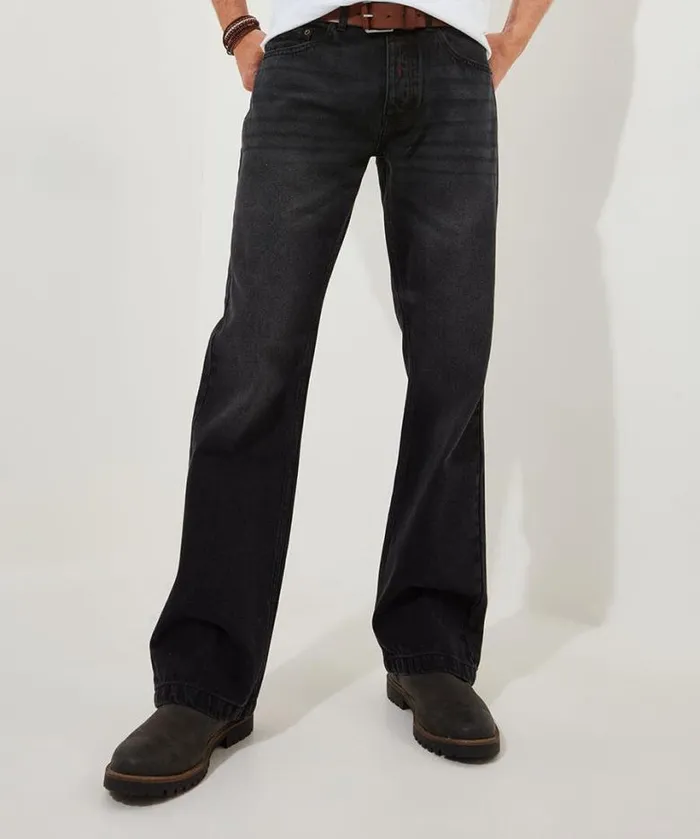 Joe Browns Jeans and Trousers Men Rocking Bootcut Jeans Black Wash
