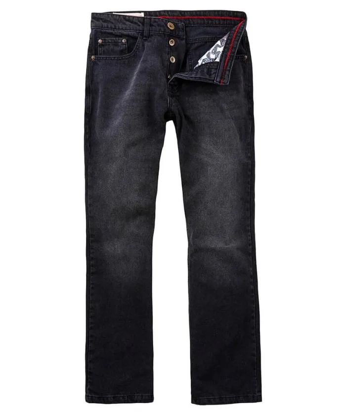 Joe Browns Jeans and Trousers Men Rocking Bootcut Jeans Black Wash