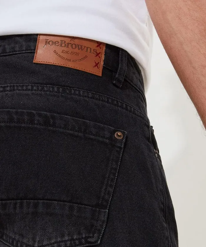 Joe Browns Jeans and Trousers Men Rocking Bootcut Jeans Black Wash