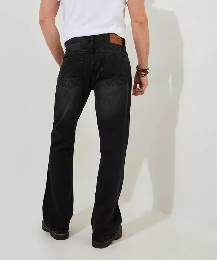 Joe Browns Jeans and Trousers Men Rocking Bootcut Jeans Black Wash