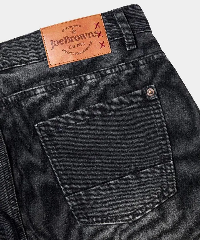 Joe Browns Jeans and Trousers Men Rocking Bootcut Jeans Black Wash