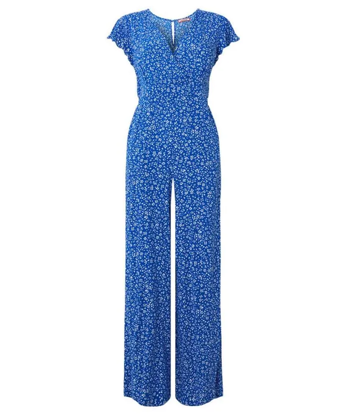 Joe Browns Jeans and Trousers Women Ditsy Dreams Jumpsuit Blue Joe Browns Jeans and Trousers Women Ditsy Dreams Jumpsuit Blue