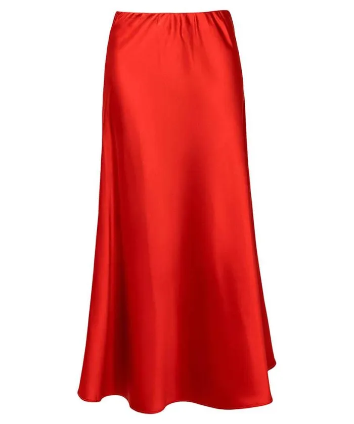 Joe Browns Skirts Women Autumn Days Satin Skirt Rust