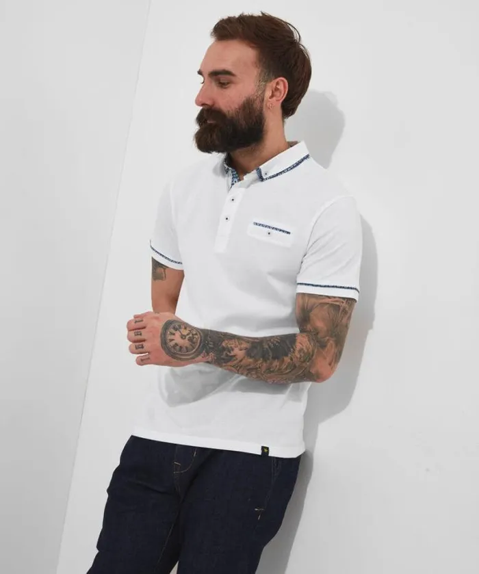 Joe Browns TShirts and Tops Men Superb Smart Polo White