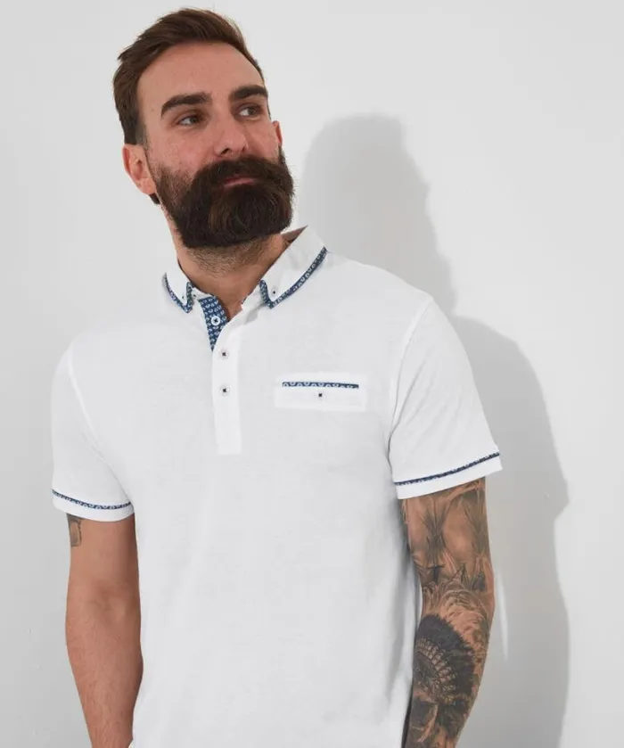 Joe Browns TShirts and Tops Men Superb Smart Polo White Joe Browns TShirts and Tops Men Superb Smart Polo White