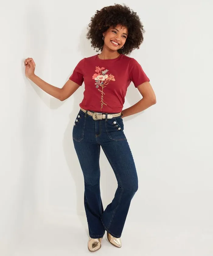 Joe Browns Tops Tunics and Blouses Women Autumn Florals TShirt Berry Joe Browns Tops Tunics and Blouses Women Autumn Florals TShirt Berry