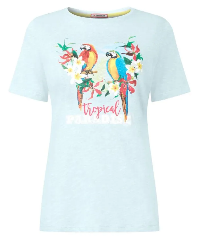 Joe Browns Tops Tunics and Blouses Women Tropical Paradise Tee Blue