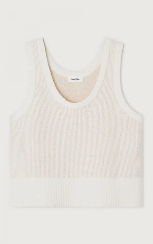 Jumper Blimy Ecru Women American Vintage Jumpers and Cardigans