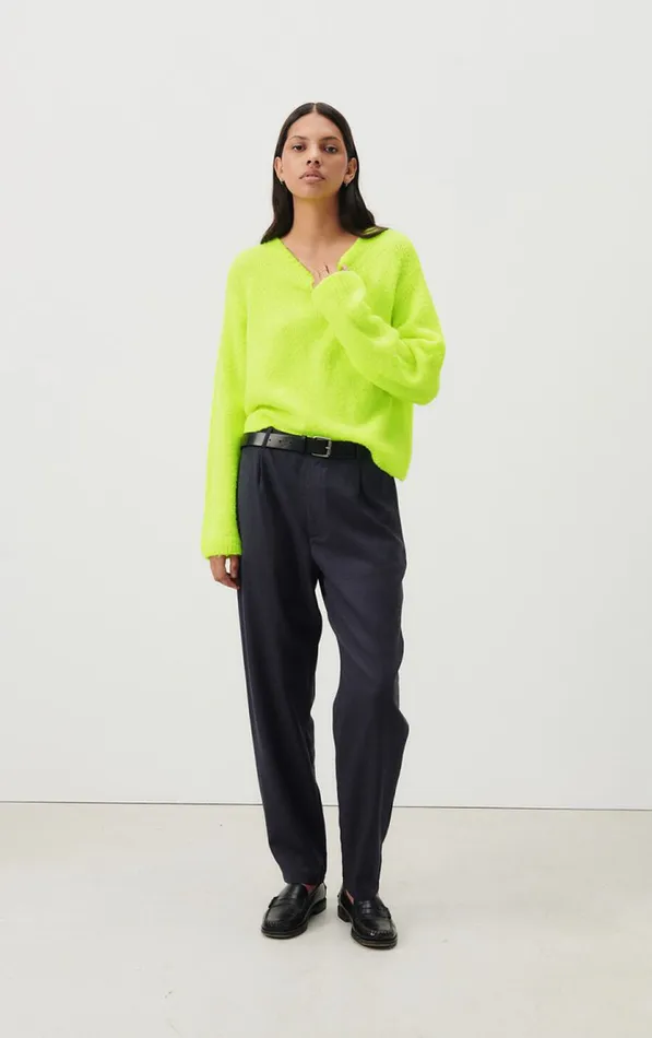 Jumper Cikoya Neon Yellow Women American Vintage Jumpers and Cardigans Jumper Cikoya Neon Yellow Women American Vintage Jumpers and Cardigans
