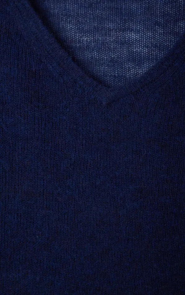Jumper Dumy Melange Navy Women American Vintage Jumpers and Cardigans Jumper Dumy Melange Navy Women American Vintage Jumpers and Cardigans
