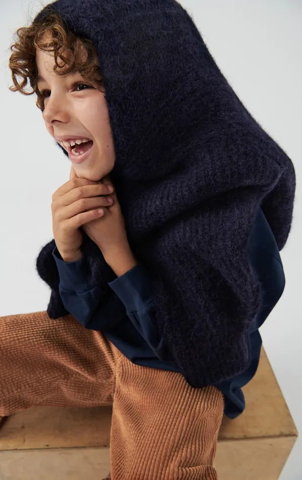 Jumper East Melange Navy Kids American Vintage Jumpers and Cardigans