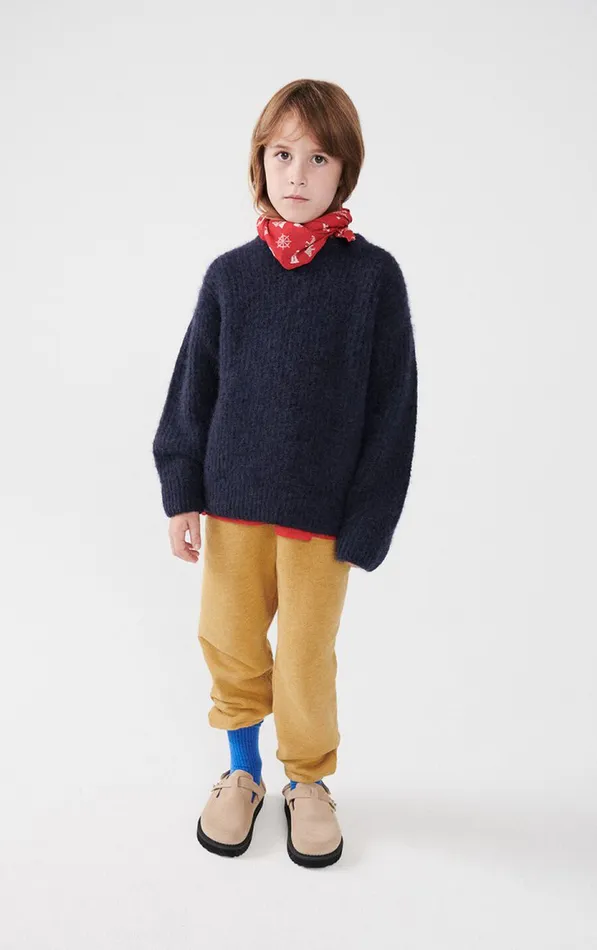 Jumper East Melange Navy Kids American Vintage Jumpers and Cardigans Jumper East Melange Navy Kids American Vintage Jumpers and Cardigans