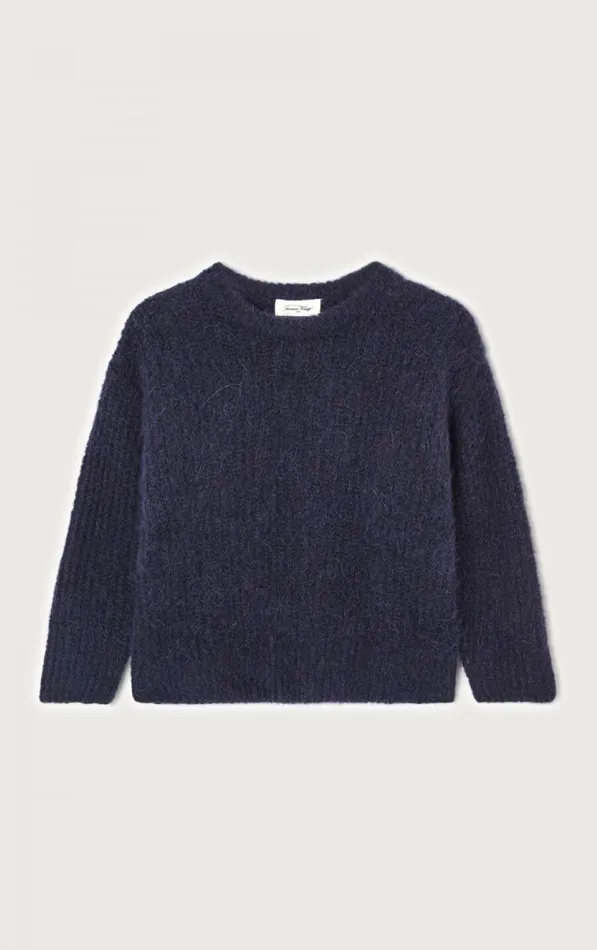 Jumper East Melange Navy Kids American Vintage Jumpers and Cardigans Jumper East Melange Navy Kids American Vintage Jumpers and Cardigans