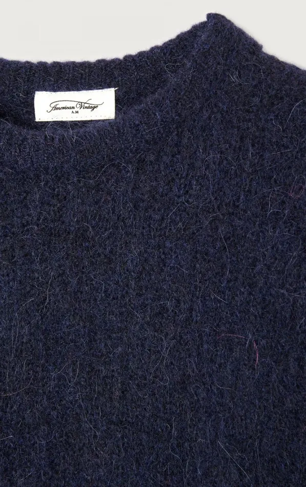 Jumper East Melange Navy Kids American Vintage Jumpers and Cardigans Jumper East Melange Navy Kids American Vintage Jumpers and Cardigans