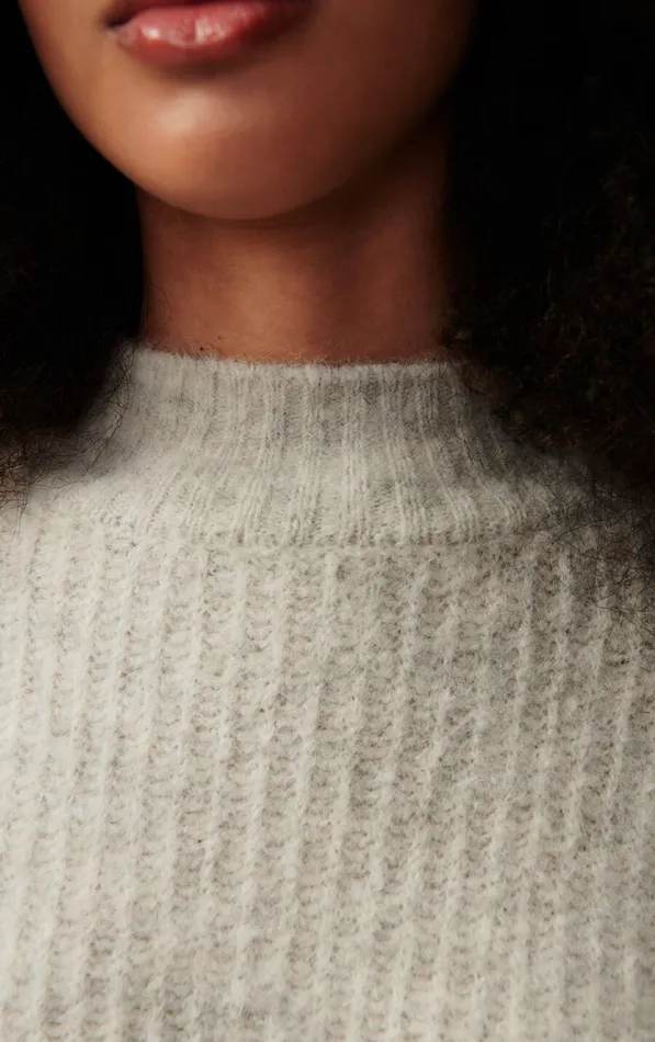 Jumper East Melange Powder Snow Women American Vintage Jumpers and Cardigans