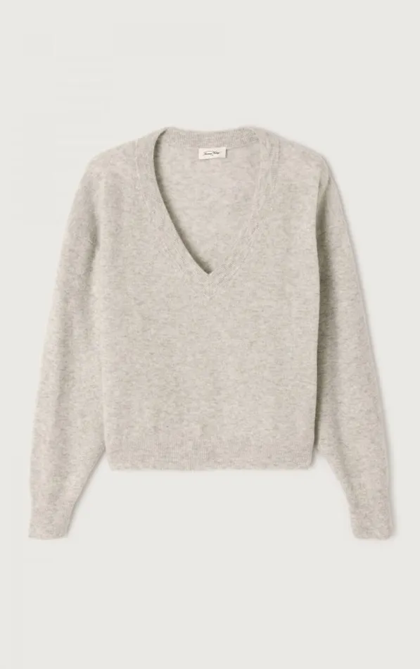 Jumper Raxow Heather Grey Women American Vintage Jumpers and Cardigans