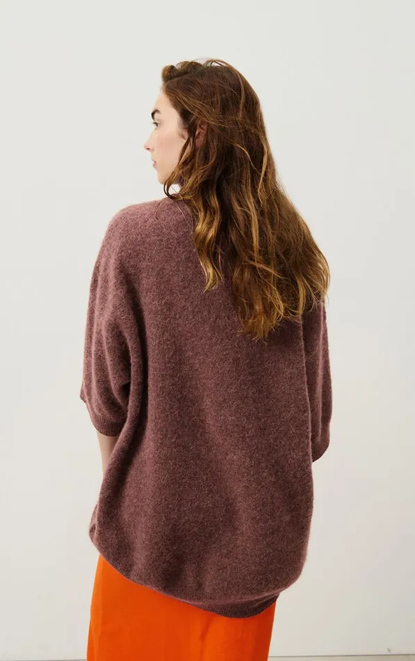 Jumper Vitow Choco Black Melange Women American Vintage Jumpers and Cardigans Jumper Vitow Choco Black Melange Women American Vintage Jumpers and Cardigans