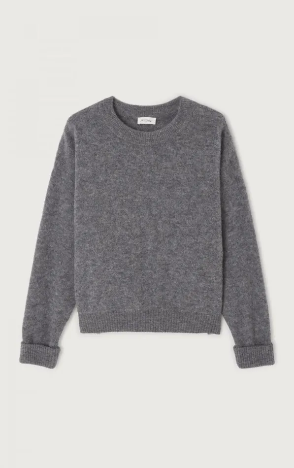 Jumper Vitow Melange Steel Women American Vintage Jumpers and Cardigans
