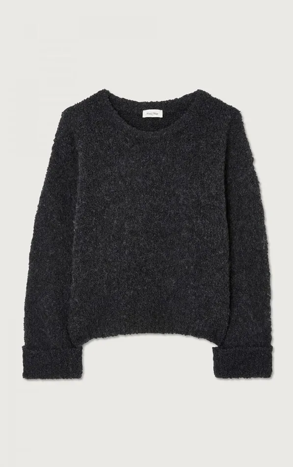 Jumper Zolly Melange Charcoal Women American Vintage Jumpers and Cardigans Jumper Zolly Melange Charcoal Women American Vintage Jumpers and Cardigans