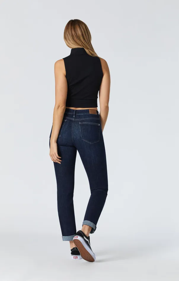 Kathleen Slim Boyfriend In Deep Brushed Feather Blue Women Mavi Jeans Denim Kathleen Slim Boyfriend In Deep Brushed Feather Blue Women Mavi Jeans Denim