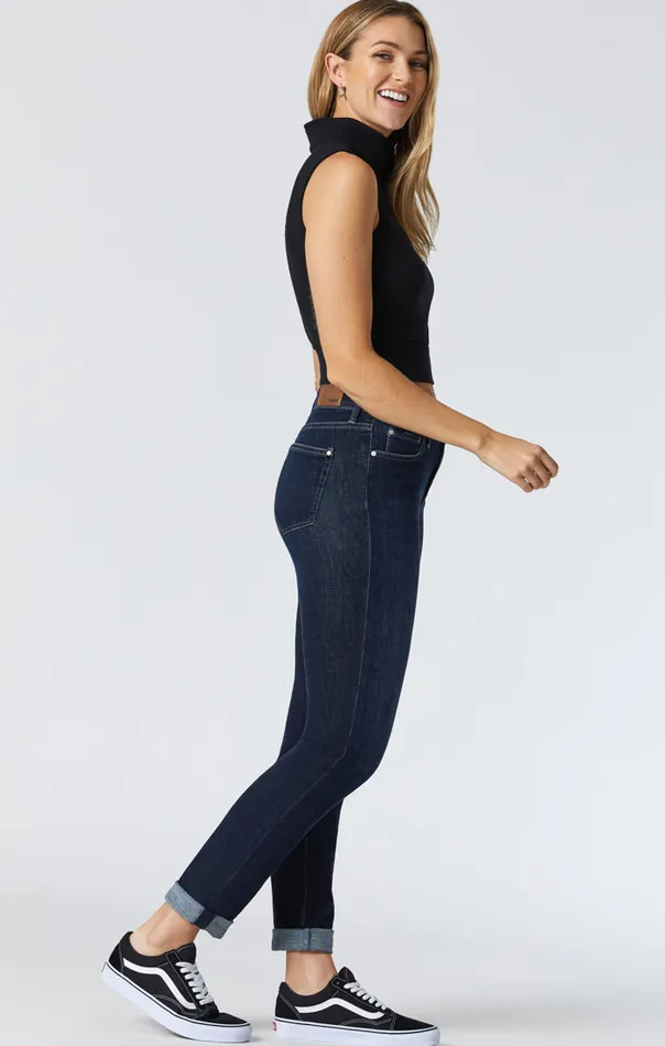 Kathleen Slim Boyfriend In Deep Brushed Feather Blue Women Mavi Jeans Denim Kathleen Slim Boyfriend In Deep Brushed Feather Blue Women Mavi Jeans Denim