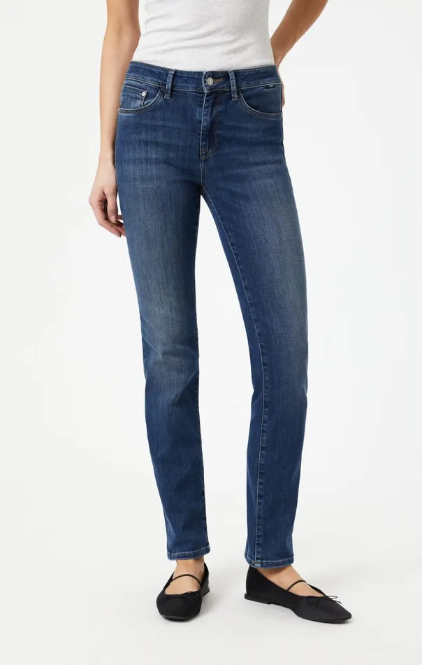 Kendra High Rise Straight Leg In Indigo Supersoft Women Mavi Jeans Denim