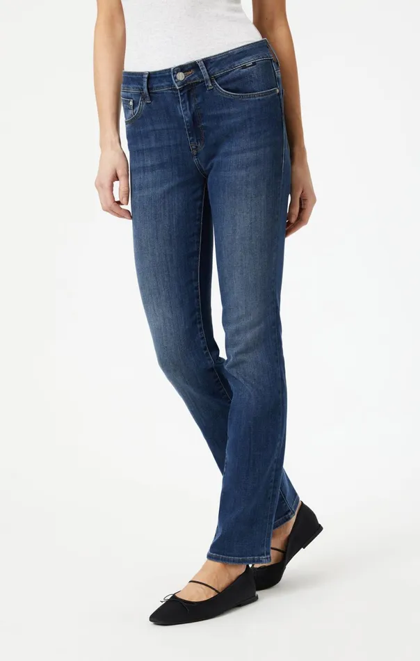 Kendra High Rise Straight Leg In Indigo Supersoft Women Mavi Jeans Denim