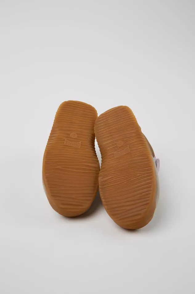 Kids Dadda Brown Textile And Leather Sneakers For Kids Camper Sneakers Kids Dadda Brown Textile And Leather Sneakers For Kids Camper Sneakers
