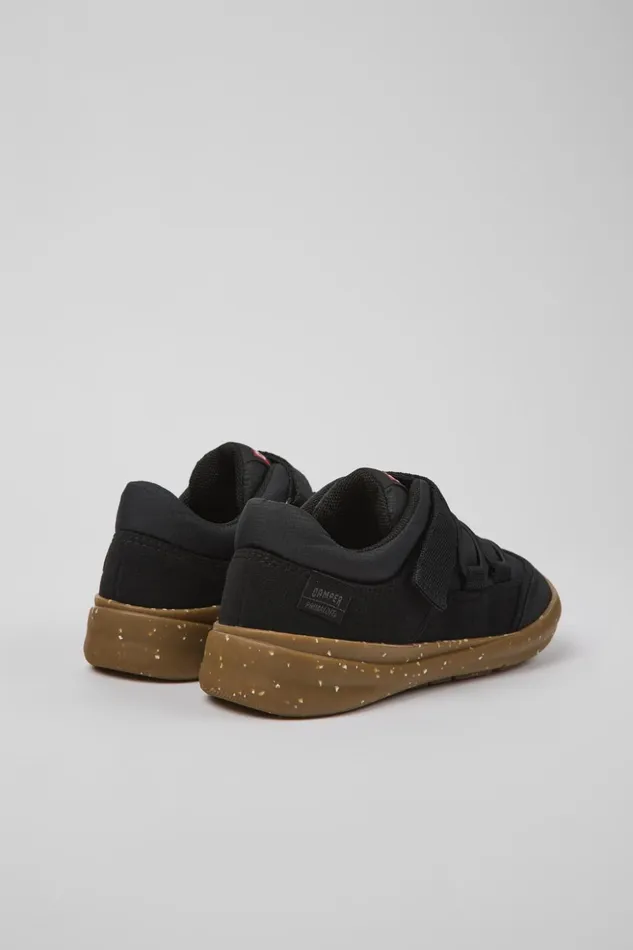 Kids Ergo Black Textile Shoes For Kids Camper Sneakers