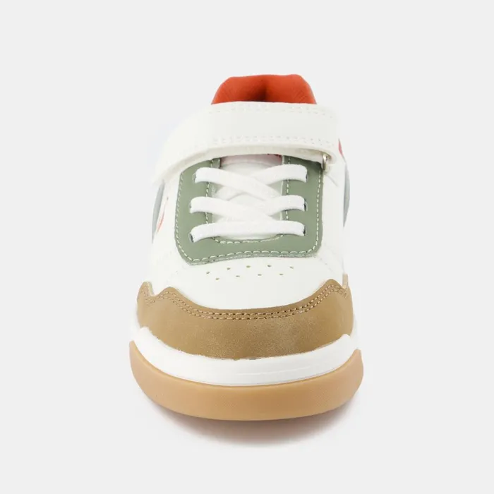 Kids Le Coq Sportif Kid CHAUSSURES ENFANT Shoes LCS COURT BREAKER PS Kids Optical Whiteorange