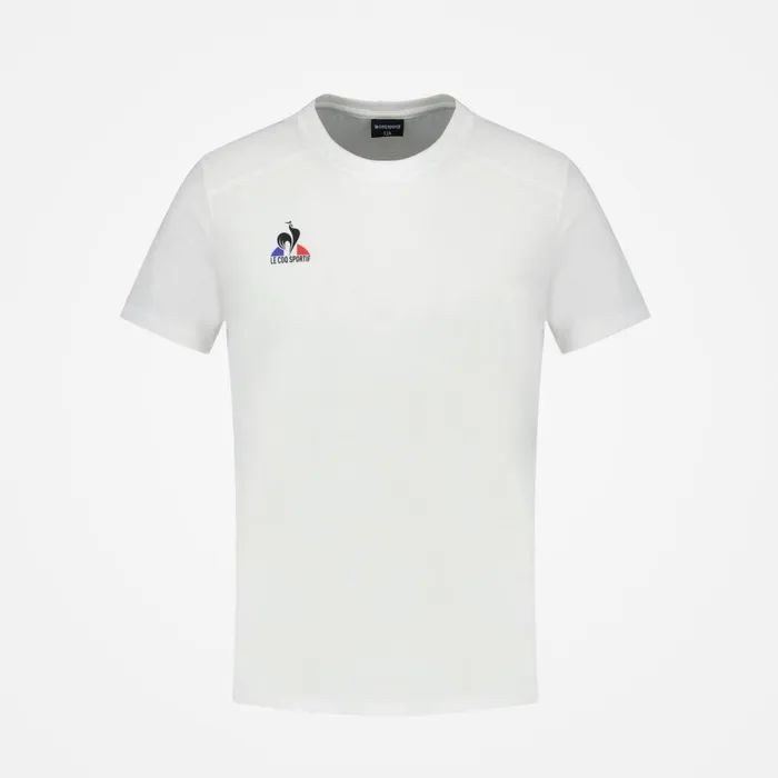 Kids Le Coq Sportif Tshirts Tennis TShirt Kids New Optical White