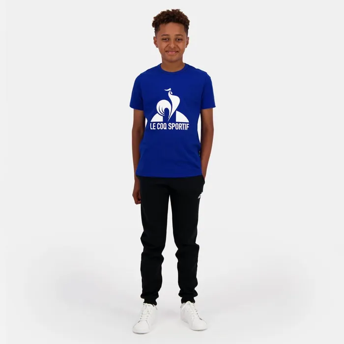 Kids Le Coq Sportif Trousers Essentiels Trousers Slim Kids Black Kids Le Coq Sportif Trousers Essentiels Trousers Slim Kids Black
