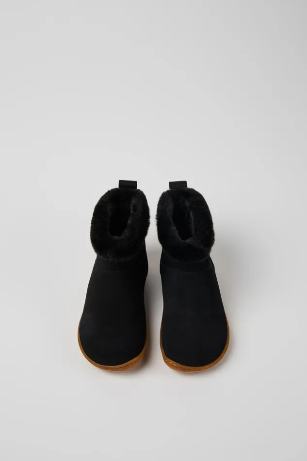 Kids Peu Black Nubuck Boots For Kids Camper Boots Kids Peu Black Nubuck Boots For Kids Camper Boots